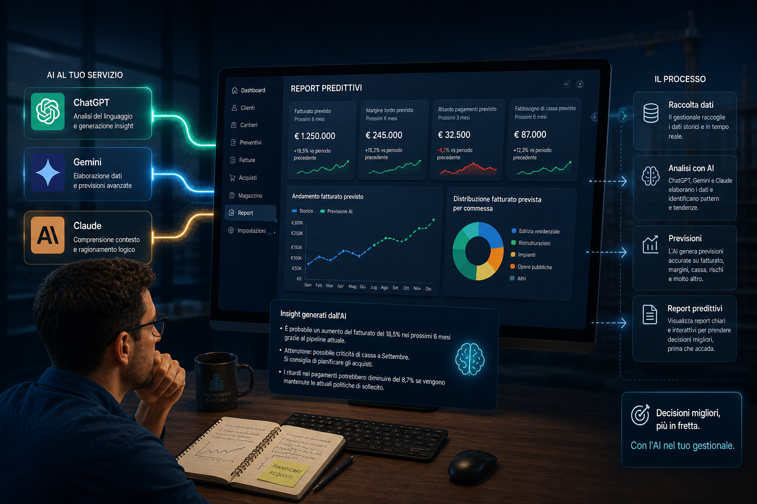 Report predittivi con intelligenza artificiale: come anticipare i problemi della tua azienda